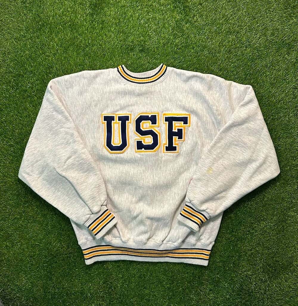 Vintage 90s MV Sport Pro Weave USF University of South Florida Sweatshirt XXL